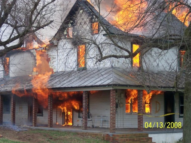 House Burning - April 2008